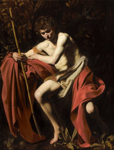 103 Caravaggio, Saint John the Baptist in the Wilderness